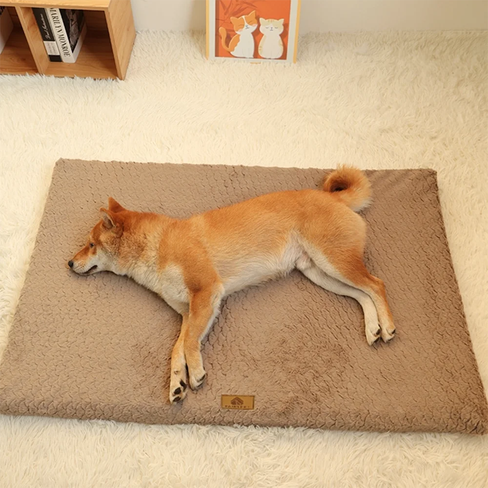3D Foam Pet Bed With Removable Washable Faux Fur Cover Orthopedic Waterproof Dog Bed For Crate Anti-Slip Bottom Dog Bed Oz Pet Hub