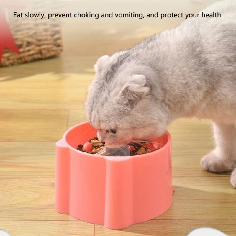 Cat slow food bowl small cat and dog anti-choking bowl neck protection design cat and dog feeding device pet supplies Oz Pet Hub