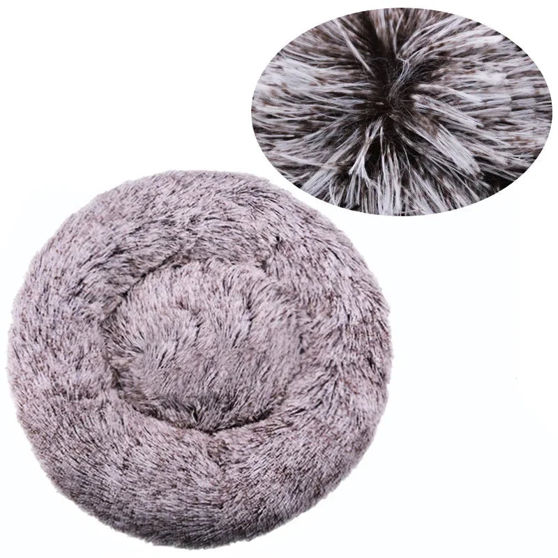 40-90cm 6 Sizes Round Pet Bed for Large Dog Bed Super Soft Cat Bed Plush Dog House for Medium Dog House Winter Warm Sleeping Oz Pet Hub