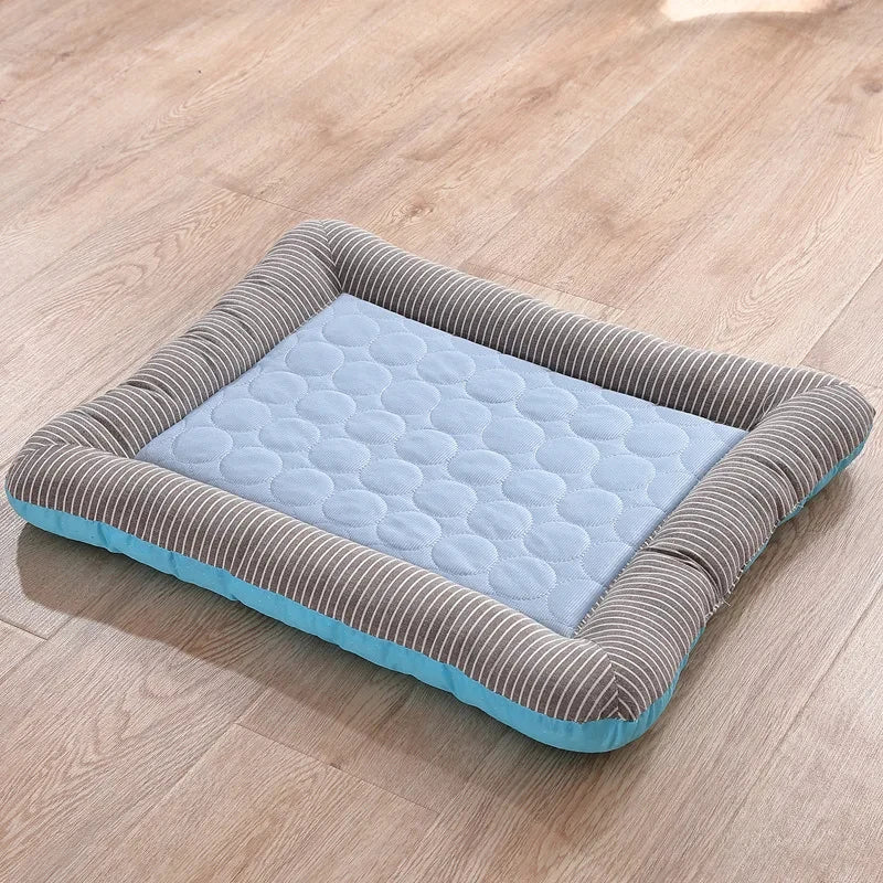 Cooling Pad Bed for Dogs Cats Puppy Kitten Cool Mat Pet Blanket Ice Silk Material Soft for Summer Sleeping Pink Blue Breathable Oz Pet Hub