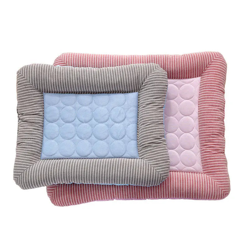 Cooling Pad Bed for Dogs Cats Puppy Kitten Cool Mat Pet Blanket Ice Silk Material Soft for Summer Sleeping Pink Blue Breathable Oz Pet Hub