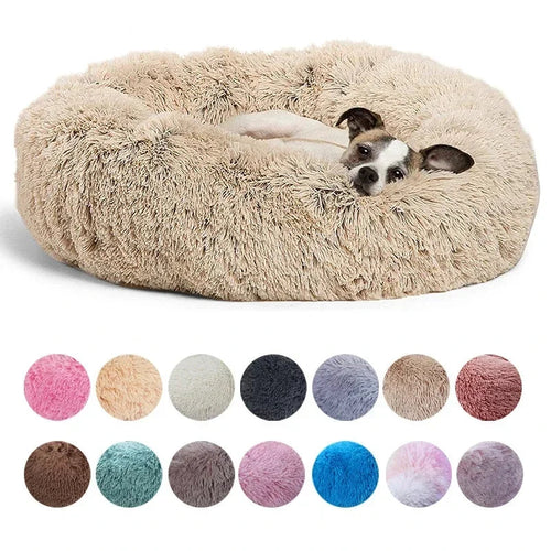 40-90cm 6 Sizes Round Pet Bed for Large Dog Bed Super Soft Cat Bed Plush Dog House for Medium Dog House Winter Warm Sleeping Oz Pet Hub