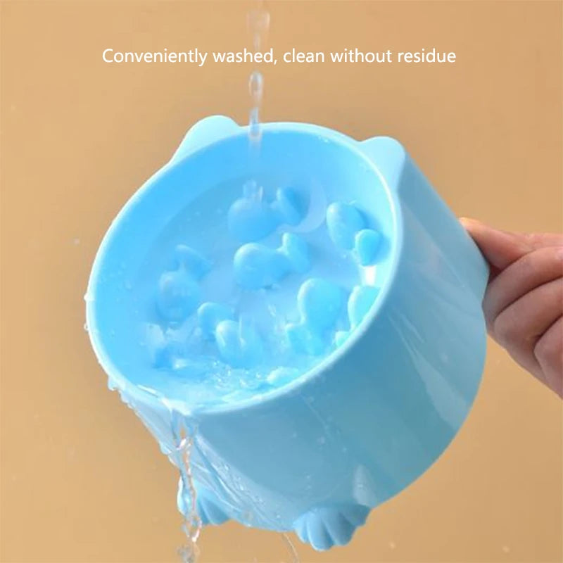 Cat slow food bowl small cat and dog anti-choking bowl neck protection design cat and dog feeding device pet supplies Oz Pet Hub