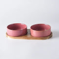 Cat Bowl Cat Food Bowl Ceramic Pet Food Water Feeder Small and Medium-sized Dogs Protection Spine Protection Rollover Prevention Oz Pet Hub
