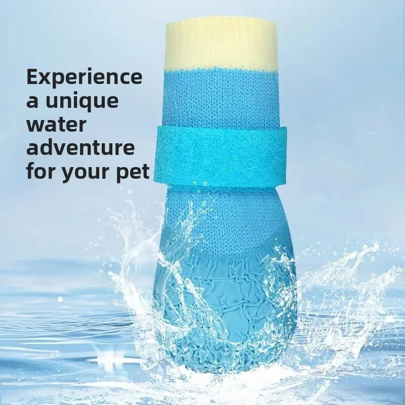 Waterproof Soft Bottom Dog Shoes Anti-Slip Outdoor Dog Socks for Teddy Corgi Shiba Inu Bichon Pet Shoes Dog Foot Covers