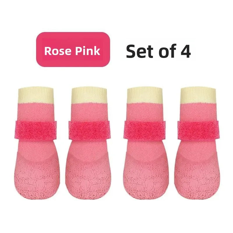 Waterproof Soft Bottom Dog Shoes Anti-Slip Outdoor Dog Socks for Teddy Corgi Shiba Inu Bichon Pet Shoes Dog Foot Covers