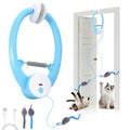 Electric Automatic Interactive Cat Toy USB Rechargeable Fluttering Butterfly Feather Wand for Indoor Enrichment And Stimulation Oz Pet Hub
