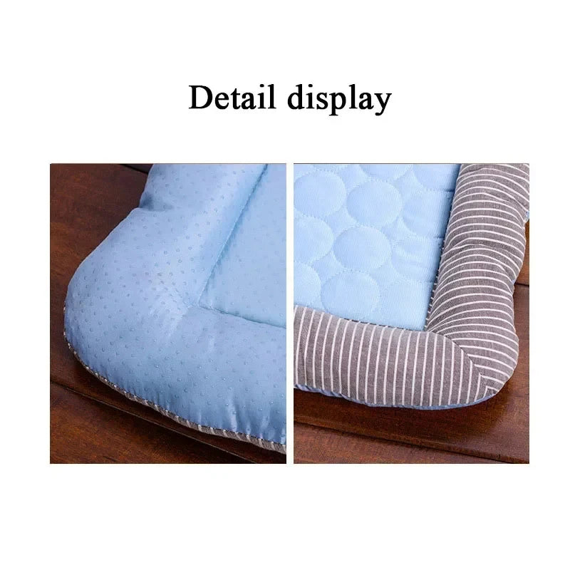 Cooling Pad Bed for Dogs Cats Puppy Kitten Cool Mat Pet Blanket Ice Silk Material Soft for Summer Sleeping Pink Blue Breathable Oz Pet Hub