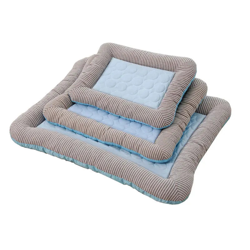 Cooling Pad Bed for Dogs Cats Puppy Kitten Cool Mat Pet Blanket Ice Silk Material Soft for Summer Sleeping Pink Blue Breathable Oz Pet Hub